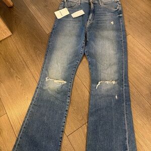 MOTHER Blue Denim Ankle Jeans